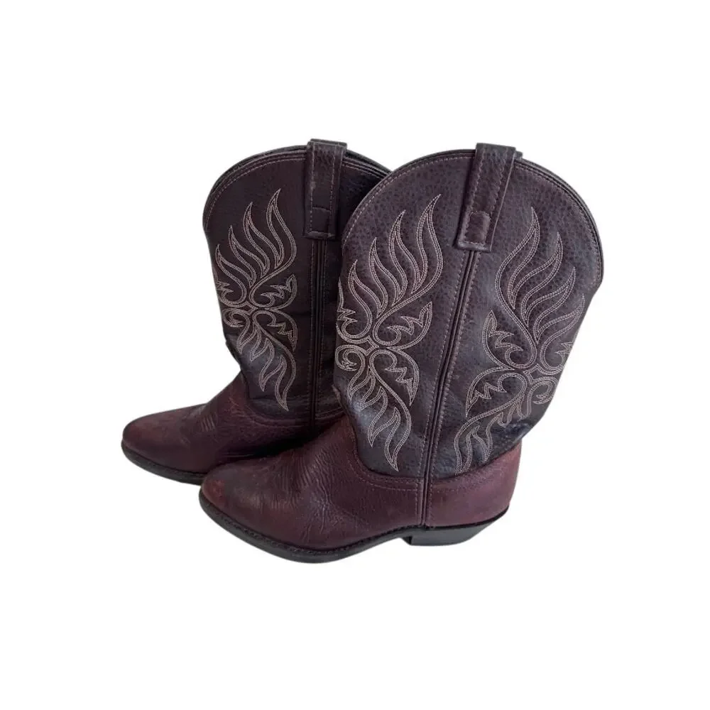Laredo 5752 Women's Size 8 M Brown Leather Western Cowboy Cowboy Boots